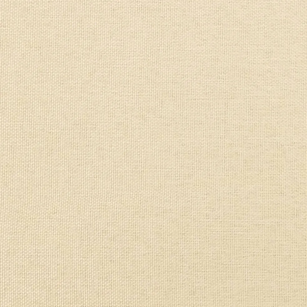 vidaXL Voetenbank 60x60x36 cm stof crèmekleurig