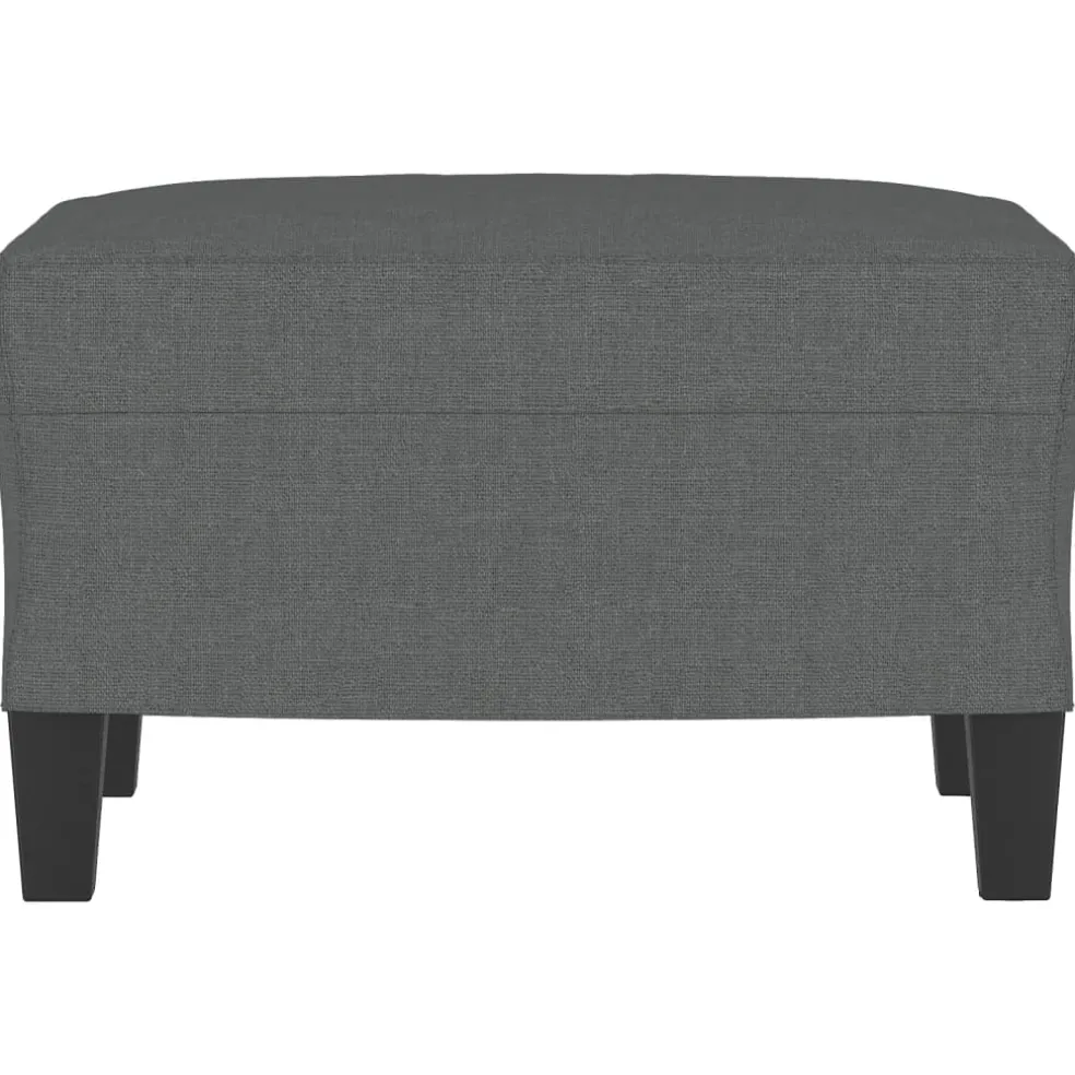 vidaXL Voetenbank 60x50x41 cm stof donkergrijs