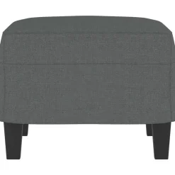 vidaXL Voetenbank 60x50x41 cm stof donkergrijs