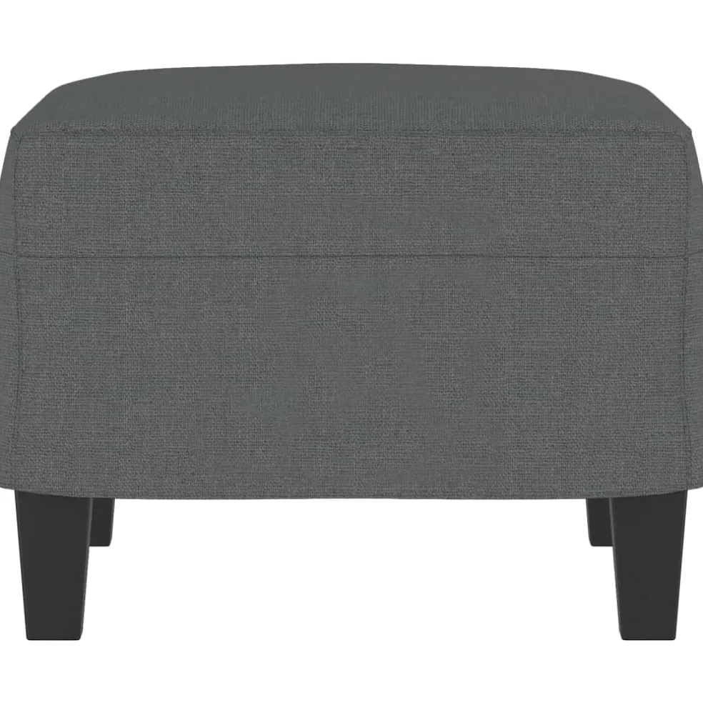 vidaXL Voetenbank 60x50x41 cm stof donkergrijs