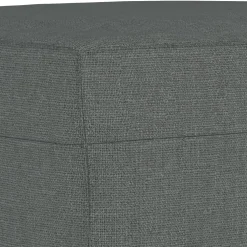 vidaXL Voetenbank 60x50x41 cm stof donkergrijs