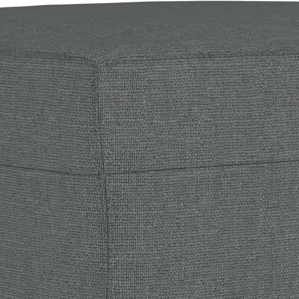 vidaXL Voetenbank 60x50x41 cm stof donkergrijs