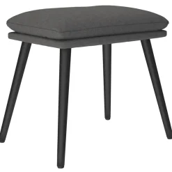 vidaXL Voetenbank 45x29,5x35 cm stof donkergrijs
