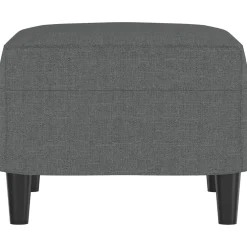 vidaXL Voetenbank 60x50x41 cm stof donkergrijs