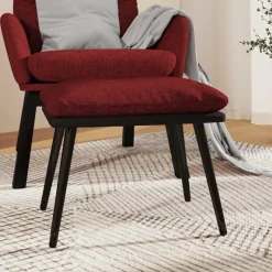 vidaXL Voetenbank 45x29,5x35 cm stof en kunstleer lichtgrijs