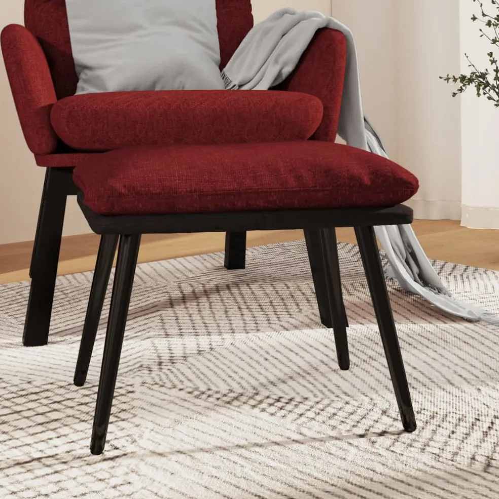 vidaXL Voetenbank 45x29,5x35 cm stof en kunstleer lichtgrijs