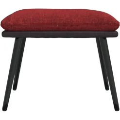 vidaXL Voetenbank 45x29,5x35 cm stof en kunstleer lichtgrijs