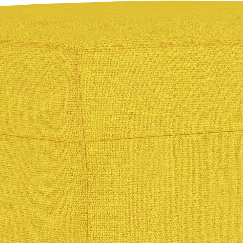vidaXL Voetenbank 60x50x41 cm stof geel