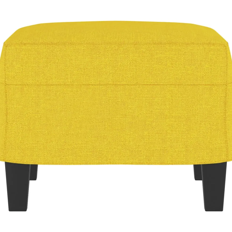vidaXL Voetenbank 60x50x41 cm stof geel