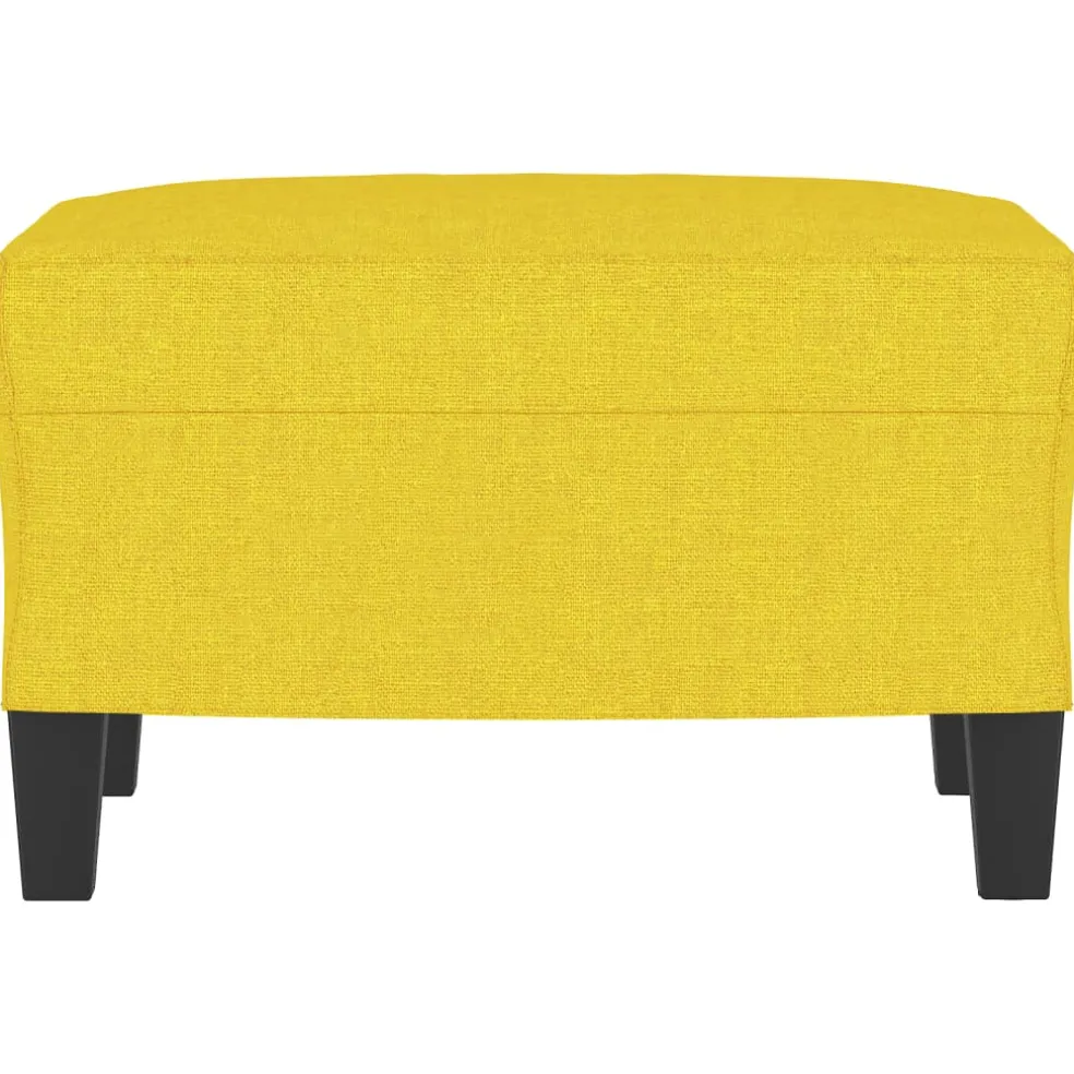 vidaXL Voetenbank 60x50x41 cm stof geel