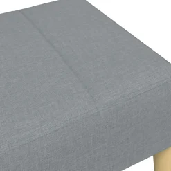 vidaXL Voetenbank 77x55x31 cm stof lichtgrijs