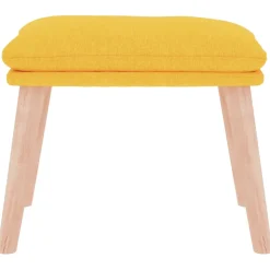 vidaXL Voetenbank 45x29,5x35 cm stof mosterdgeel