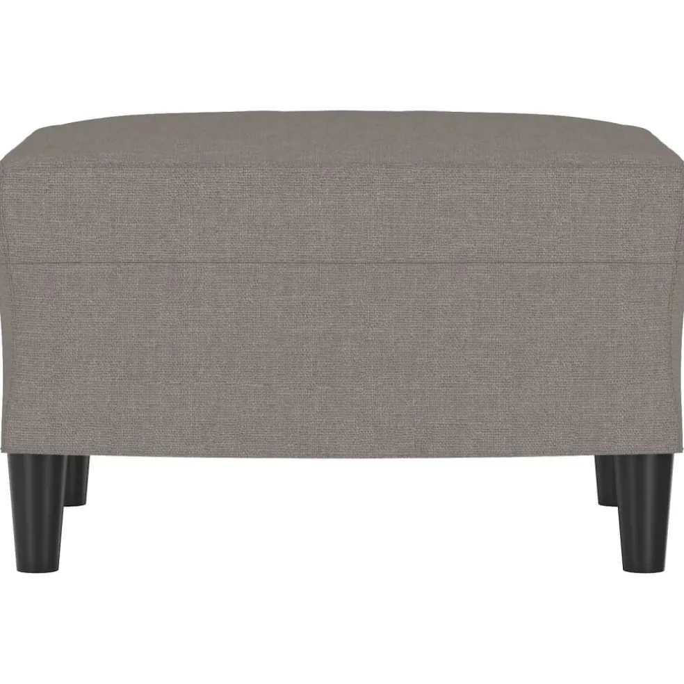 vidaXL Voetenbank 60x50x41 cm stof taupe