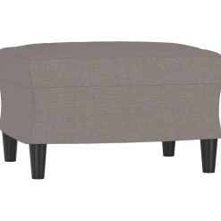 vidaXL Voetenbank 60x50x41 cm stof taupe