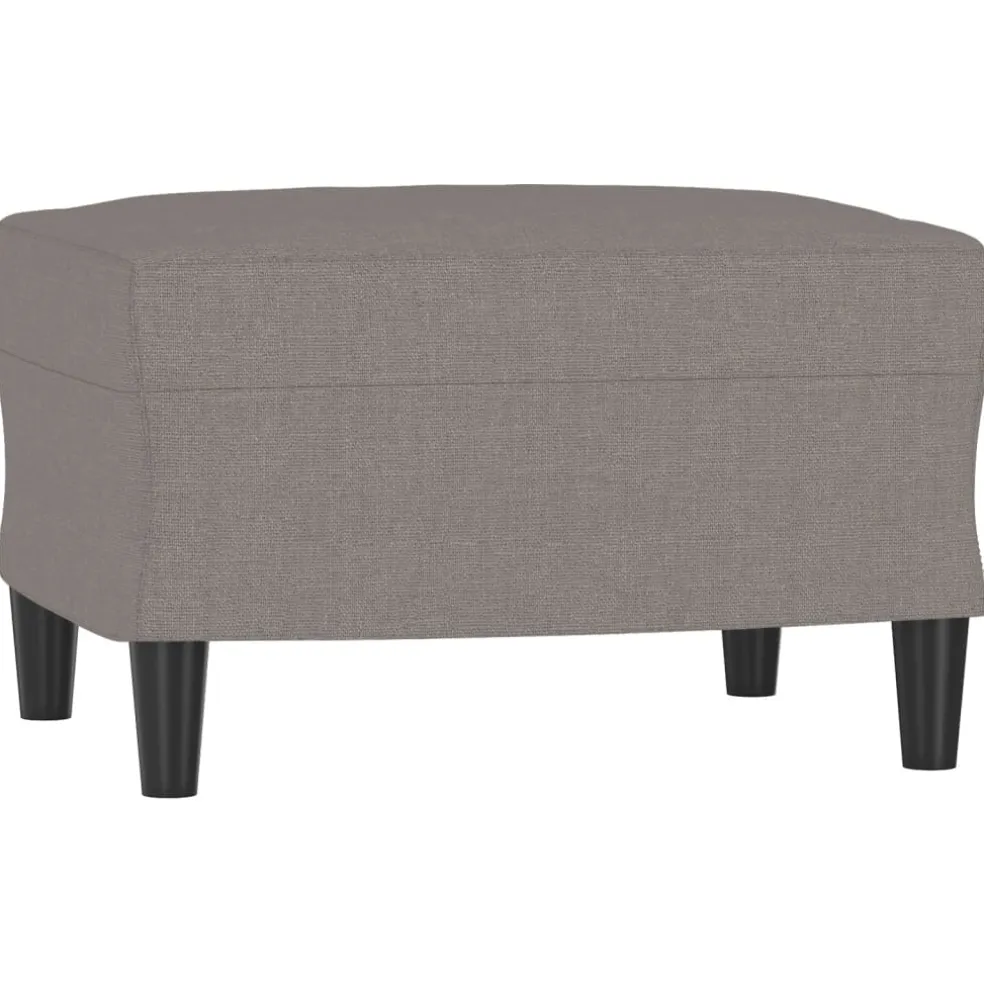 vidaXL Voetenbank 60x50x41 cm stof taupe