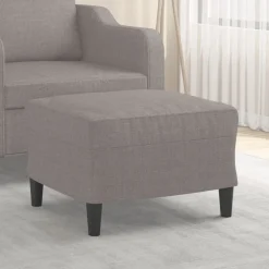 vidaXL Voetenbank 60x50x41 cm stof taupe