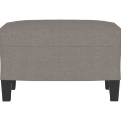 vidaXL Voetenbank 60x50x41 cm stof taupe