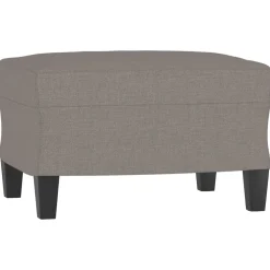 vidaXL Voetenbank 60x50x41 cm stof taupe