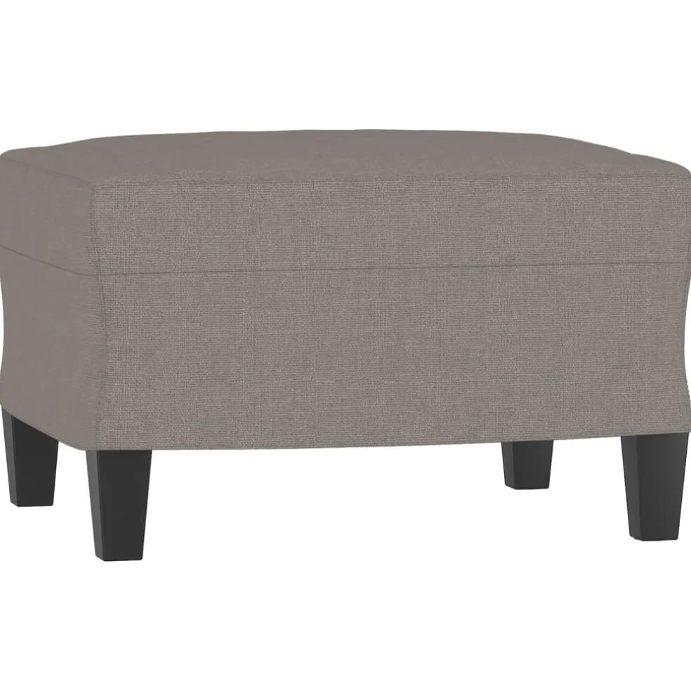 vidaXL Voetenbank 60x50x41 cm stof taupe
