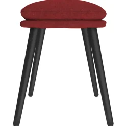 vidaXL Voetenbank 45x29,5x35 cm stof wijnrood