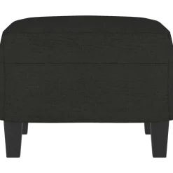 vidaXL Voetenbank 60x50x41 cm stof zwart