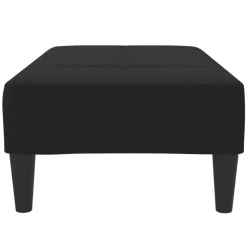 vidaXL Voetenbank 77x55x31 cm stof zwart