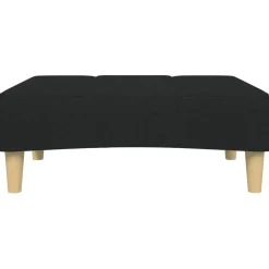 vidaXL Voetenbank 77x55x31 cm stof zwart