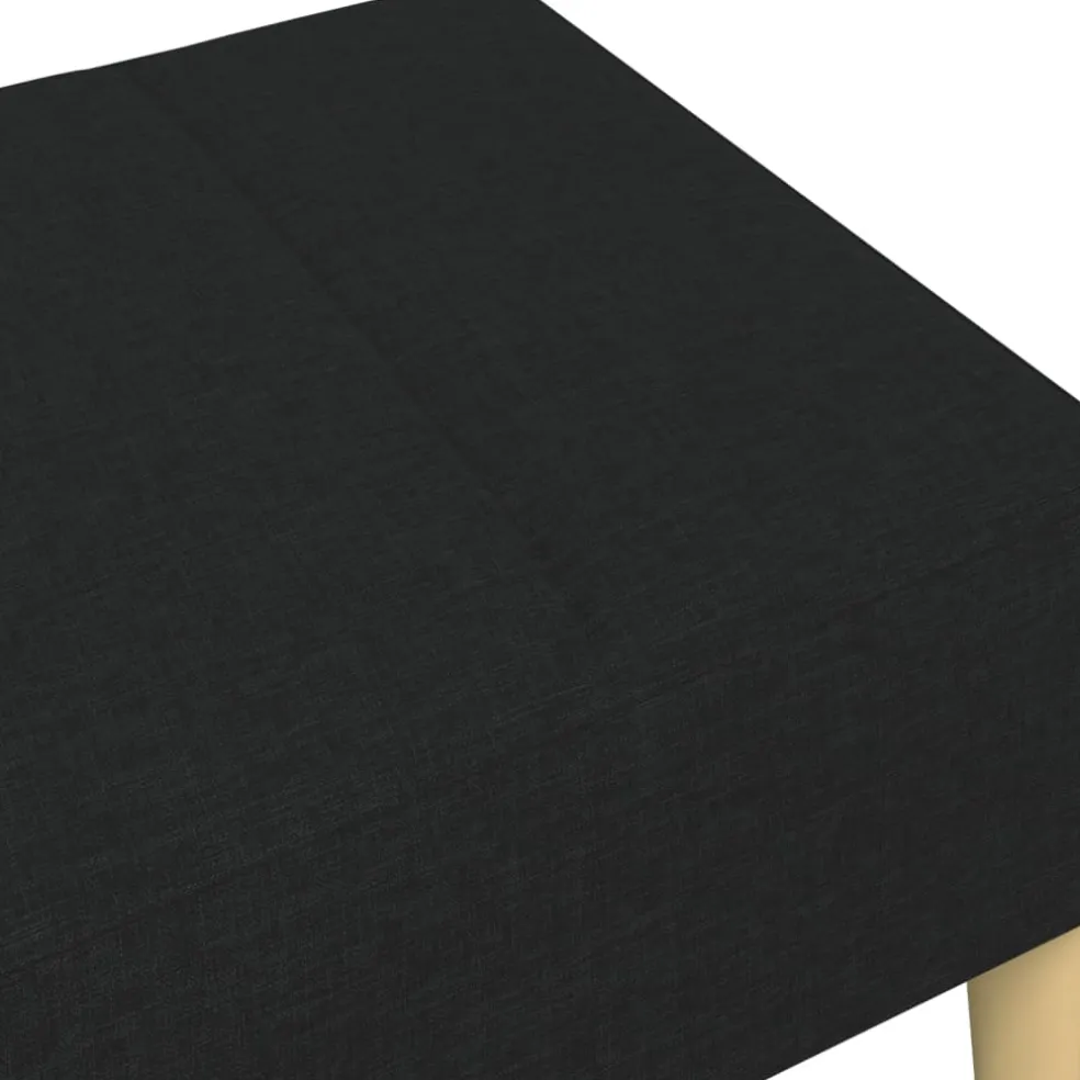 vidaXL Voetenbank 77x55x31 cm stof zwart