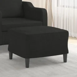 vidaXL Voetenbank 60x50x41 cm stof zwart