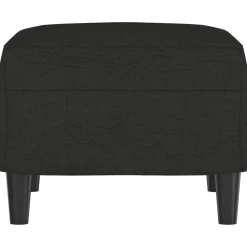 vidaXL Voetenbank 60x50x41 cm stof zwart