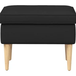 vidaXL Voetenbank Zwart 55 x 35 x 41 cm