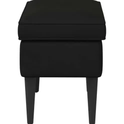 vidaXL Voetenbank Zwart 55 x 35 x 41 cm Fluweel