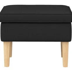 vidaXL Voetenbank Zwart 55 x 35 x 41 cm Stof