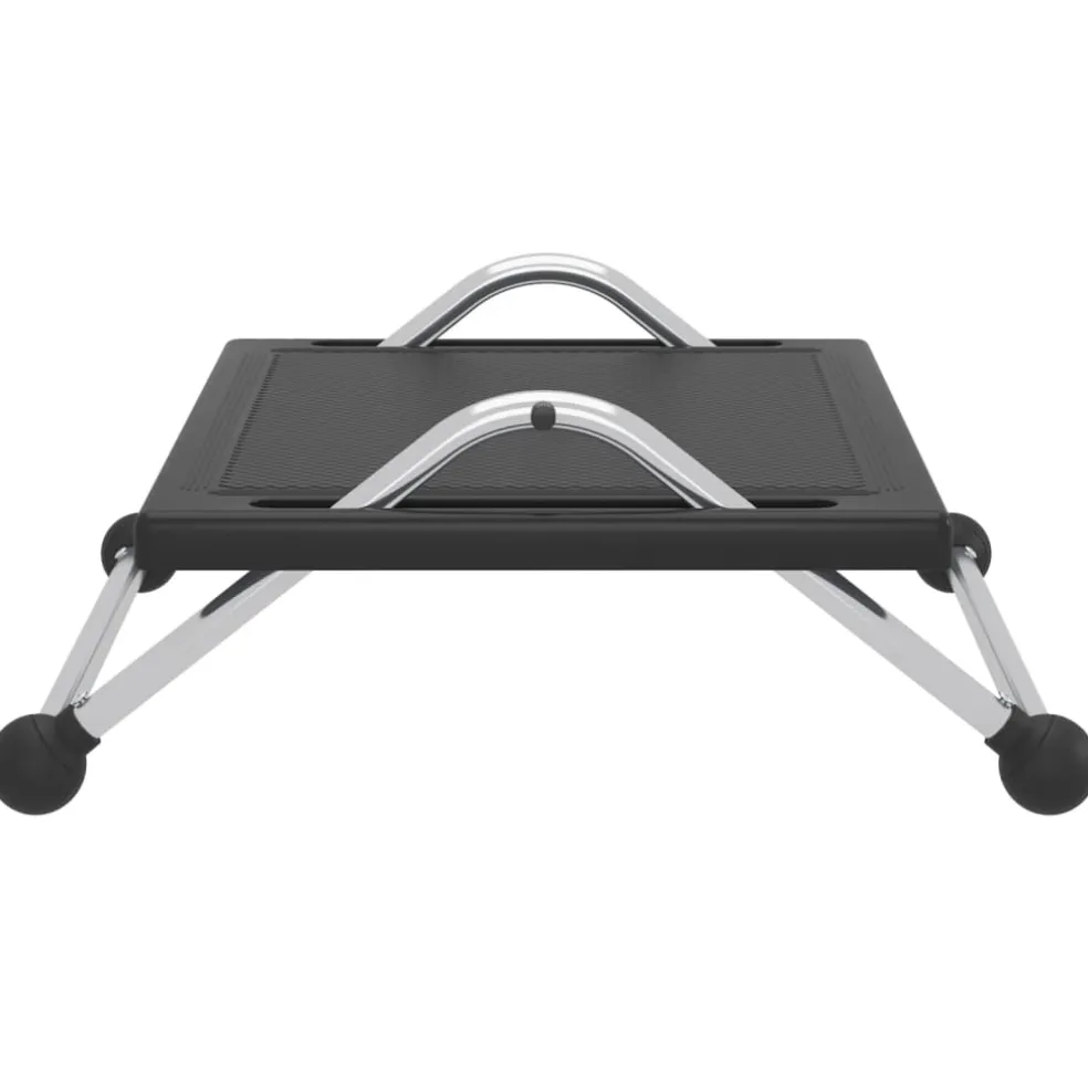 vidaXL Voetensteun 45x40x13,5 cm zwart