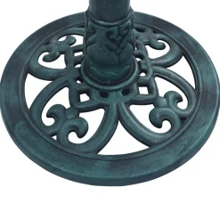 vidaXL Vogelbadje met fontein 50x91 cm kunststof groen