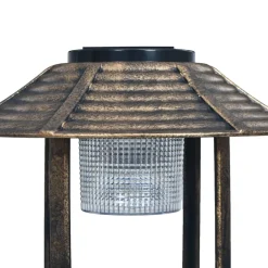 vidaXL Vogelbadje met solar LED-verlichting kunststof
