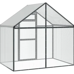 vidaXL Vogelkooi Antracietkleurig 181,5 x 112,5 x 173,5 cm