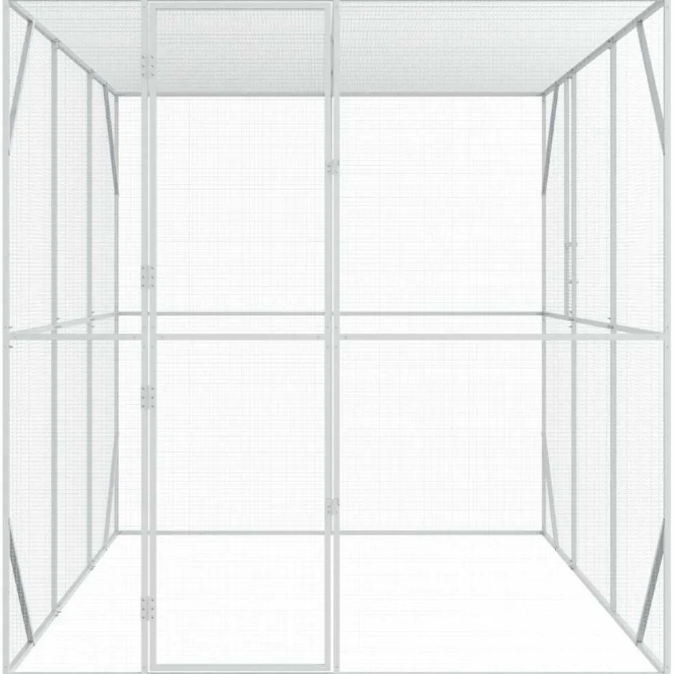 vidaXL Vogelkooi Antraciet 210 x 304 x 213 cm