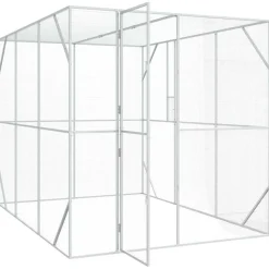 vidaXL Vogelkooi Antraciet 210 x 304 x 213 cm