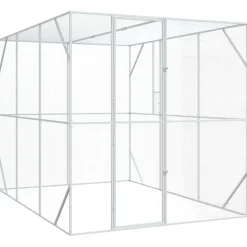 vidaXL Vogelkooi Antraciet 210 x 304 x 213 cm