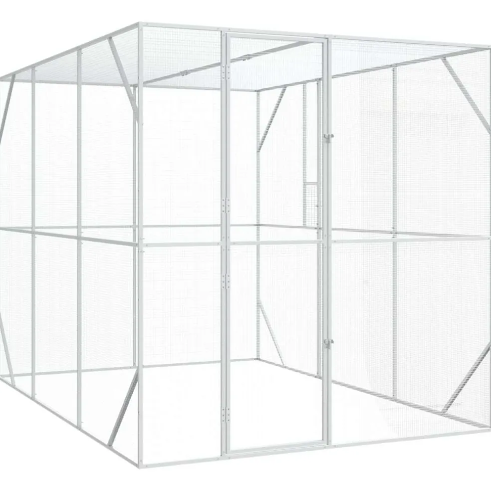 vidaXL Vogelkooi Antraciet 210 x 304 x 213 cm