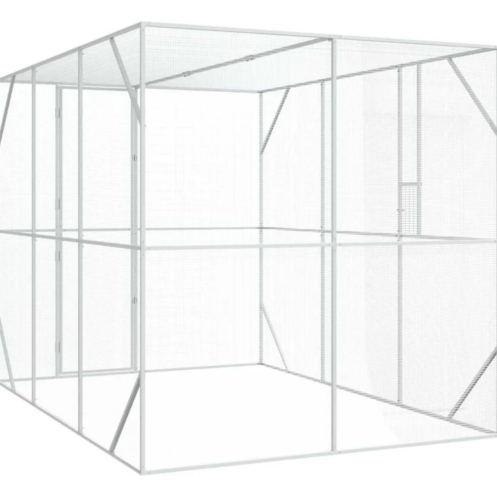 vidaXL Vogelkooi Antraciet 210 x 304 x 213 cm
