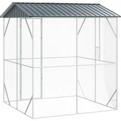 vidaXL Vogelkooi Antraciet 215 x 208 x 247 cm