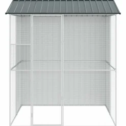 vidaXL Vogelkooi Antraciet 215 x 210 x 247 cm Gegalvaniseerd staal