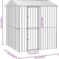 vidaXL Vogelkooi Antraciet 215 x 210 x 247 cm