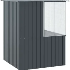 vidaXL Vogelkooi Antraciet 165 x 165 x 200 cm Gegalvaniseerd staal