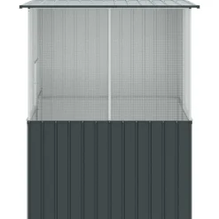 vidaXL Vogelkooi Antraciet 165 x 165 x 200 cm Gegalvaniseerd staal