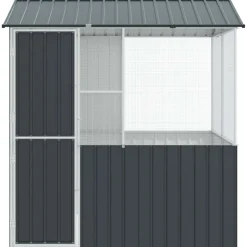 vidaXL Vogelkooi Antraciet 215 x 209 x 230 cm Gegalvaniseerd staal