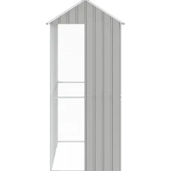 vidaXL Vogelkooi Grijs 215 x 110 x 247 cm Gegalvaniseerd staal