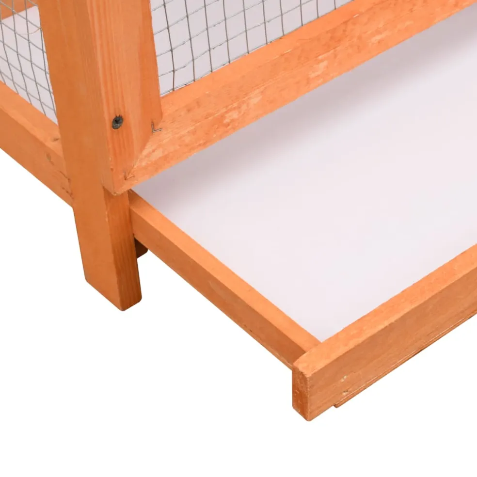 vidaXL Vogelkooi 125,5x59,5x164 cm massief grenen- en vurenhout